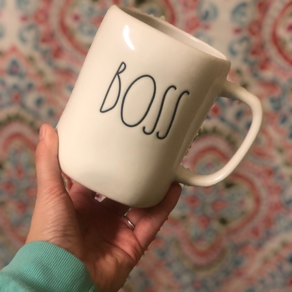 Rae Dunn Boss Lady Coffee Mug - Pink Ceramic, Handmade & Unique - Perfect Gift For Mom Or Boss